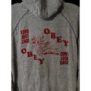 Obey Don't Look Back Pullover Hoodie Size Small